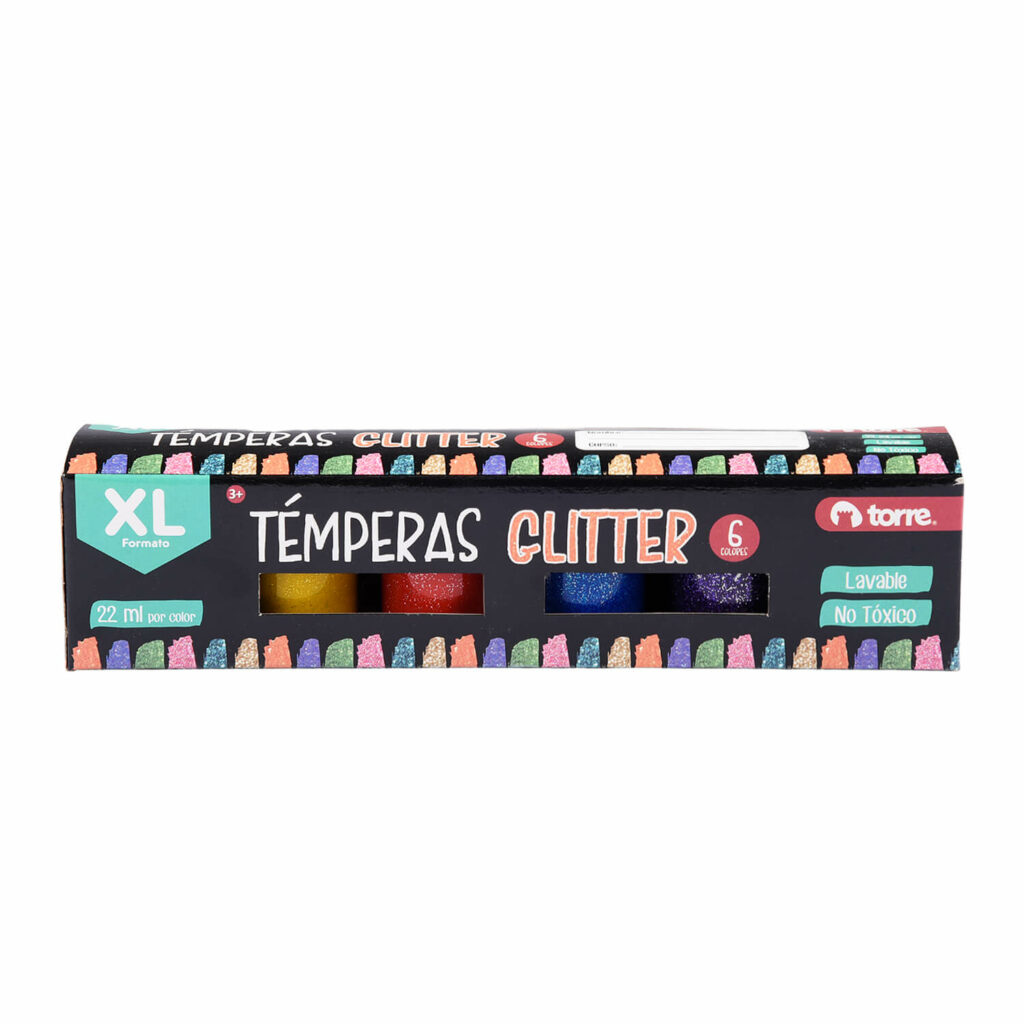 Tempera Parchesitos De Tipo Normal y Glitter