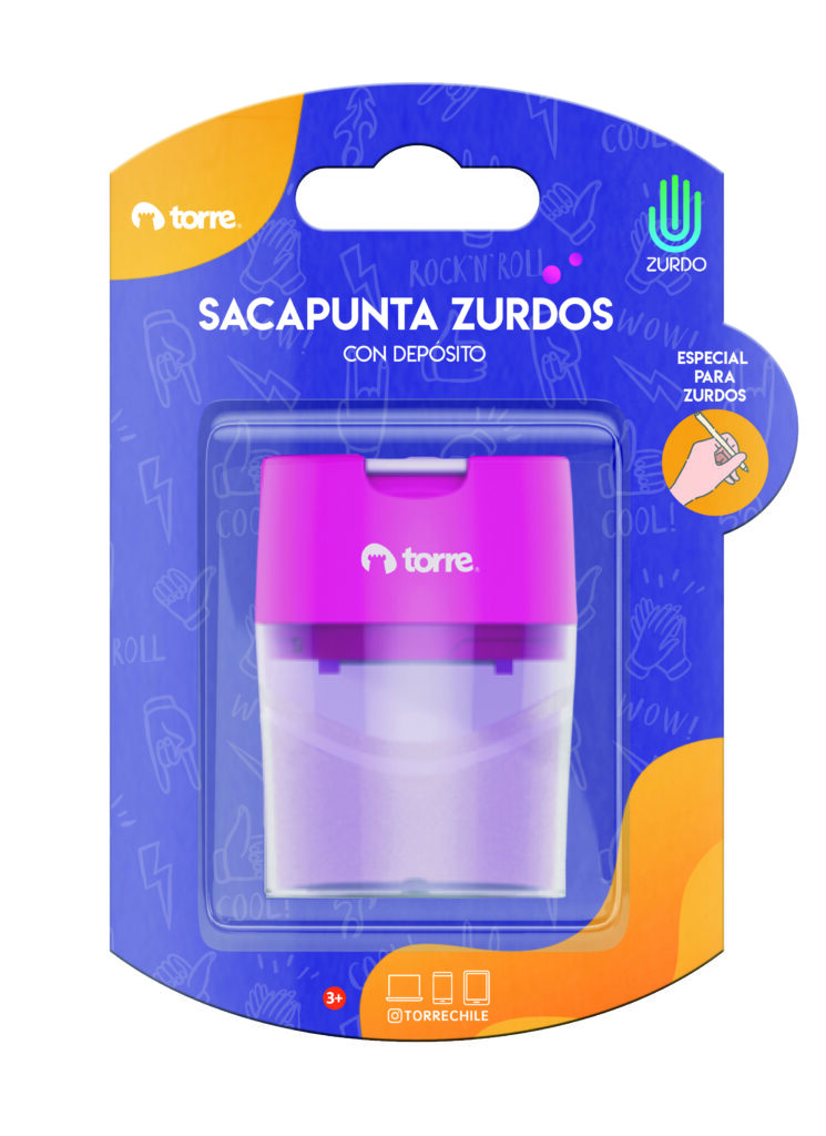 Sacapuntas zurdos